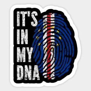 IT'S IN MY DNA Cape Verde Flag Men Women Kids Sticker